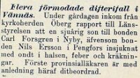 1900 Difteri i Vännäs 1900 10 23 Epedemi