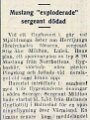 1950 Sergeant Mildton Vännäs däd i flyhaveri